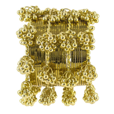 The "Kashmiri Viral" Metal Stack | Unbreakable Guchha Charm Bangles (Set of 28)