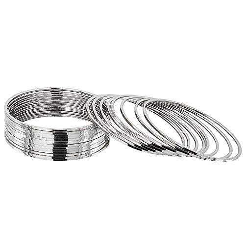 Plain Oxidized Finish Metal Bangles