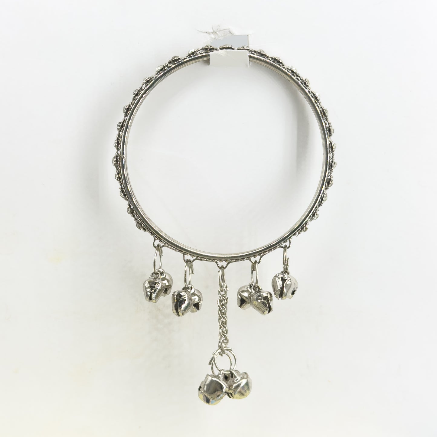 Fancy Stone Ghungroo Bangles (4pc) | Nag Wali Latkan Churi | Antique & Silver