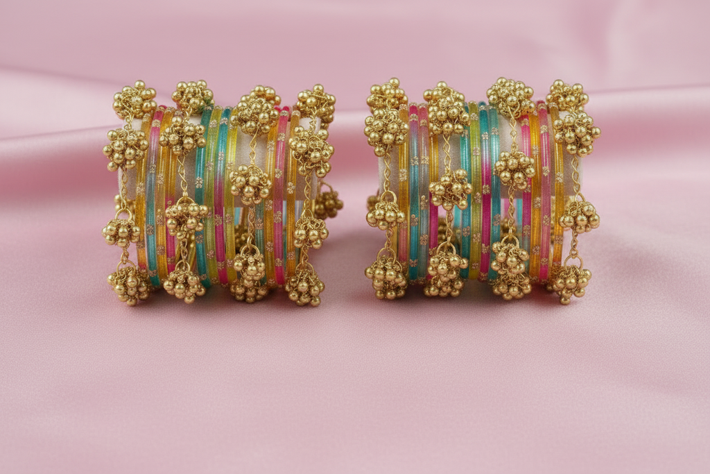 Rainbow chuda set angle 3