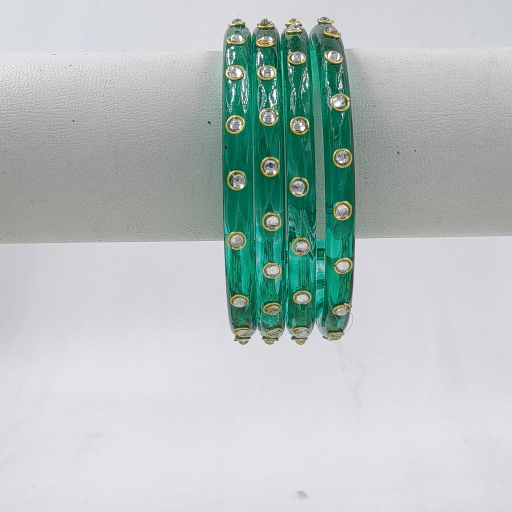 Emerald Green Kundan stone - view 1