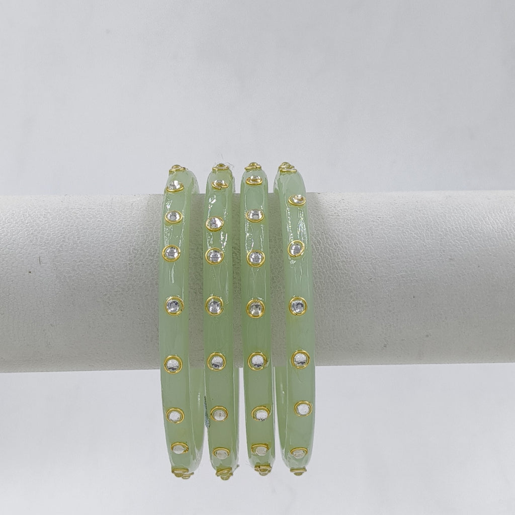 Mint Green Kundan stone - view 2