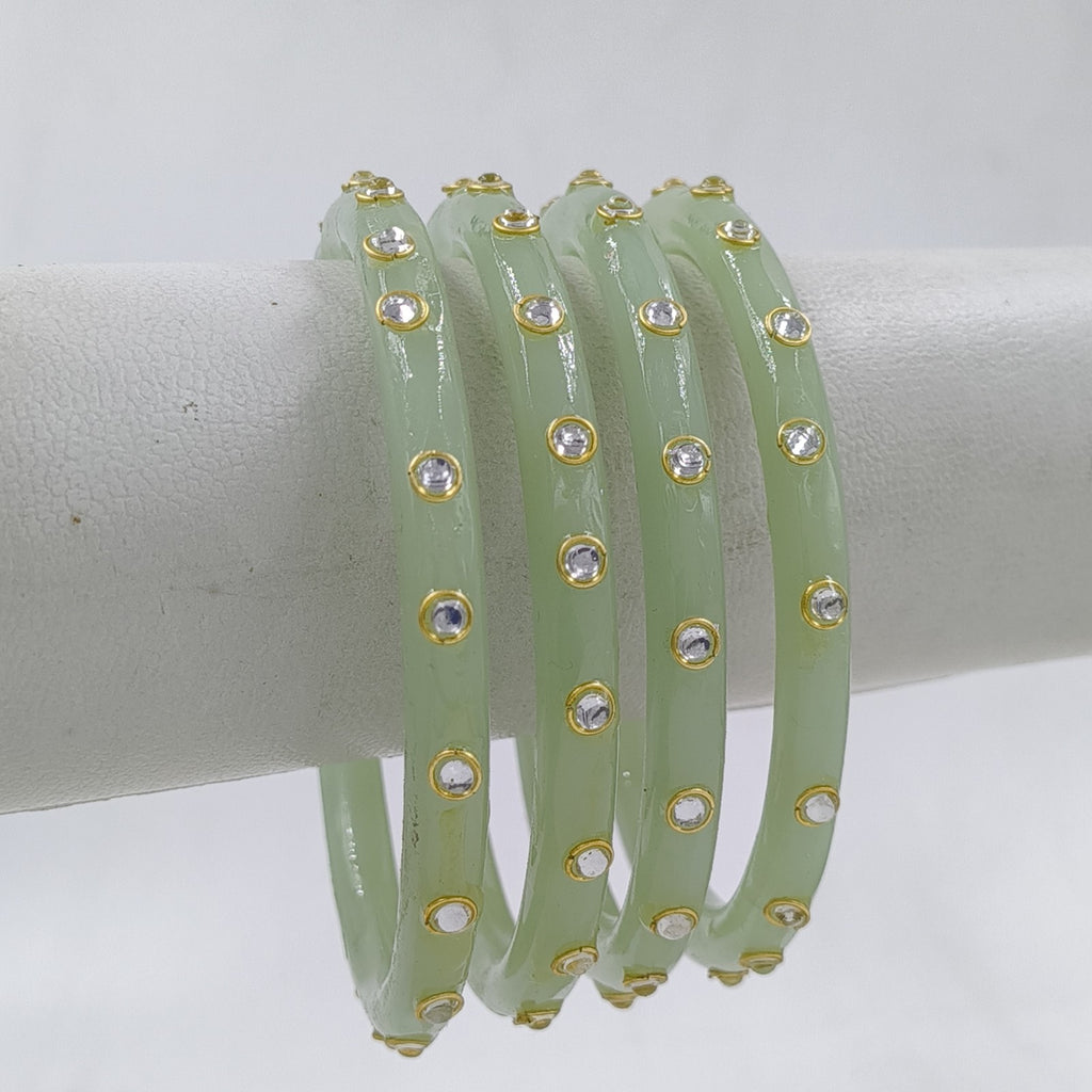 Mint Green Kundan stone - view 3
