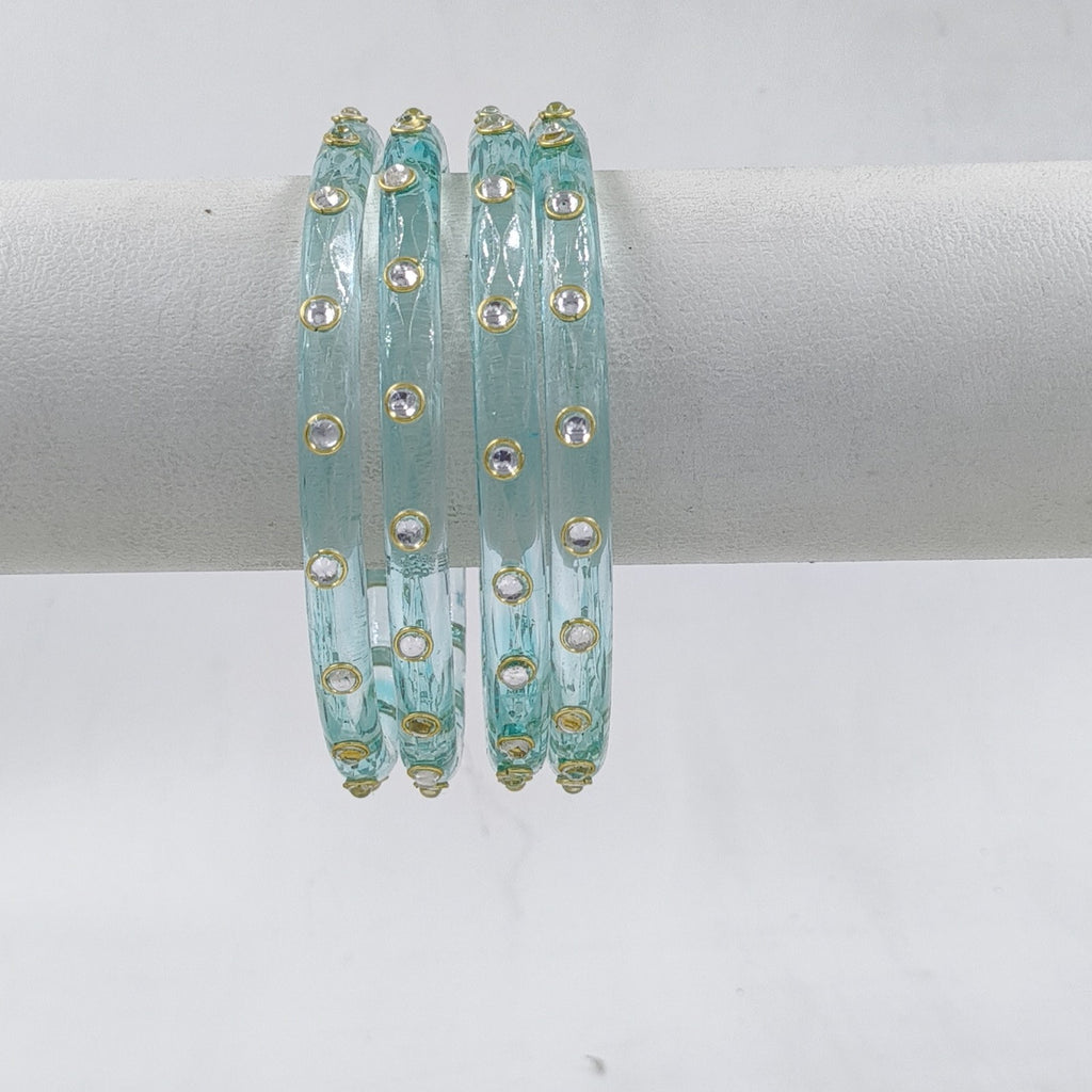 Sky Aqua Kundan stone - view 1